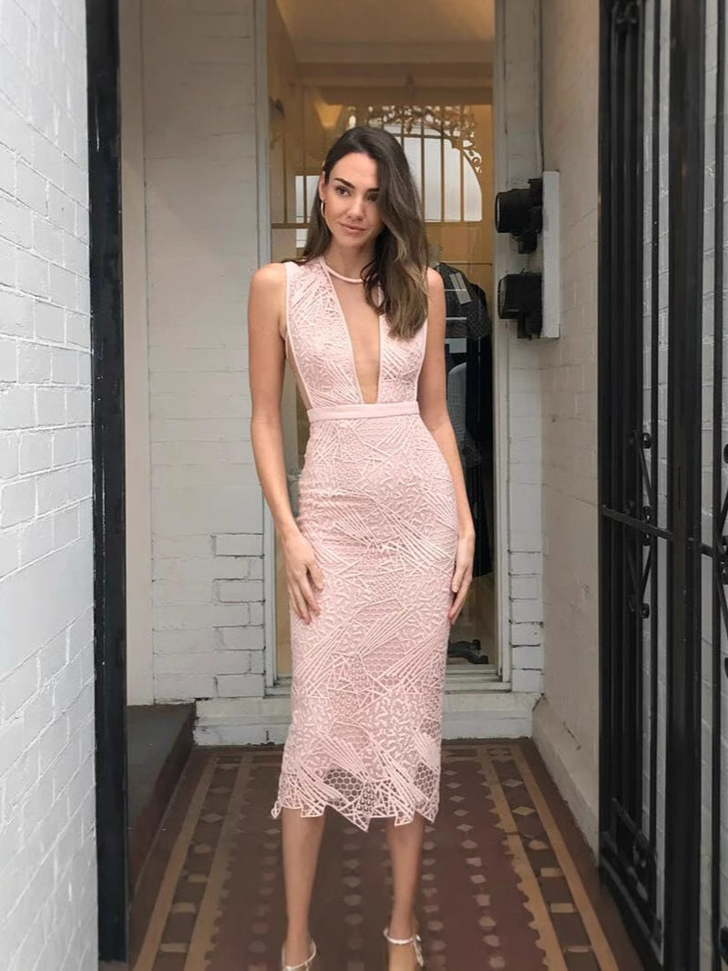 Cool Classy Graceful Sexy Lace Sheath Dress
