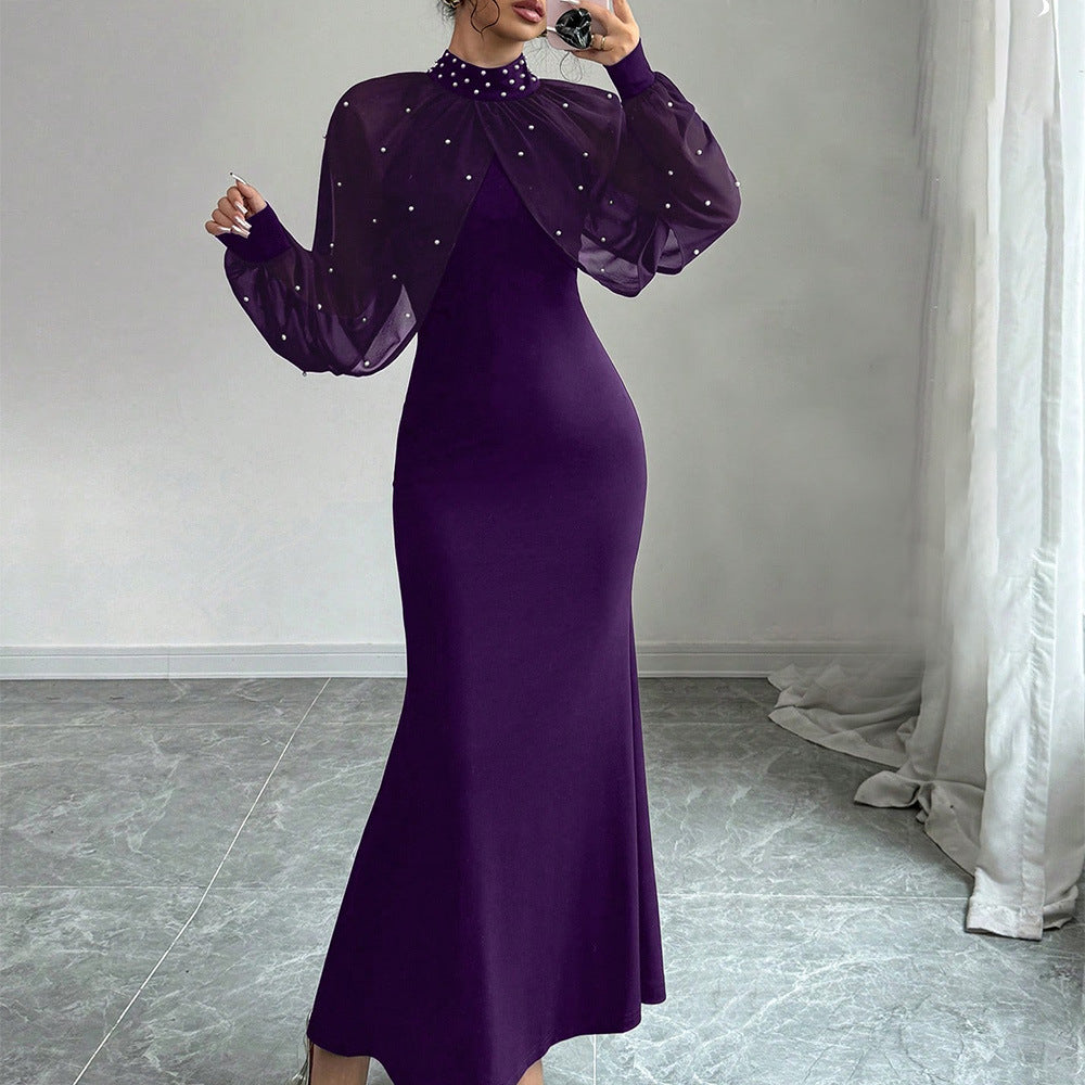 Durable Women's Spring Lace Stitching Hip Dress