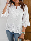 Attractive Fashion Sexy Lace Sleeve Shirt Blouse