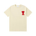 Women's Sleeve Summer Big Love Towel Embroidery Casual Luck Loose Women's T-shirt