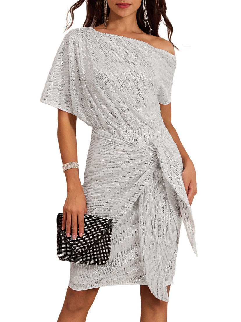 Women's Party Club Ribbon Toast Fashion Popular Mesh Dress