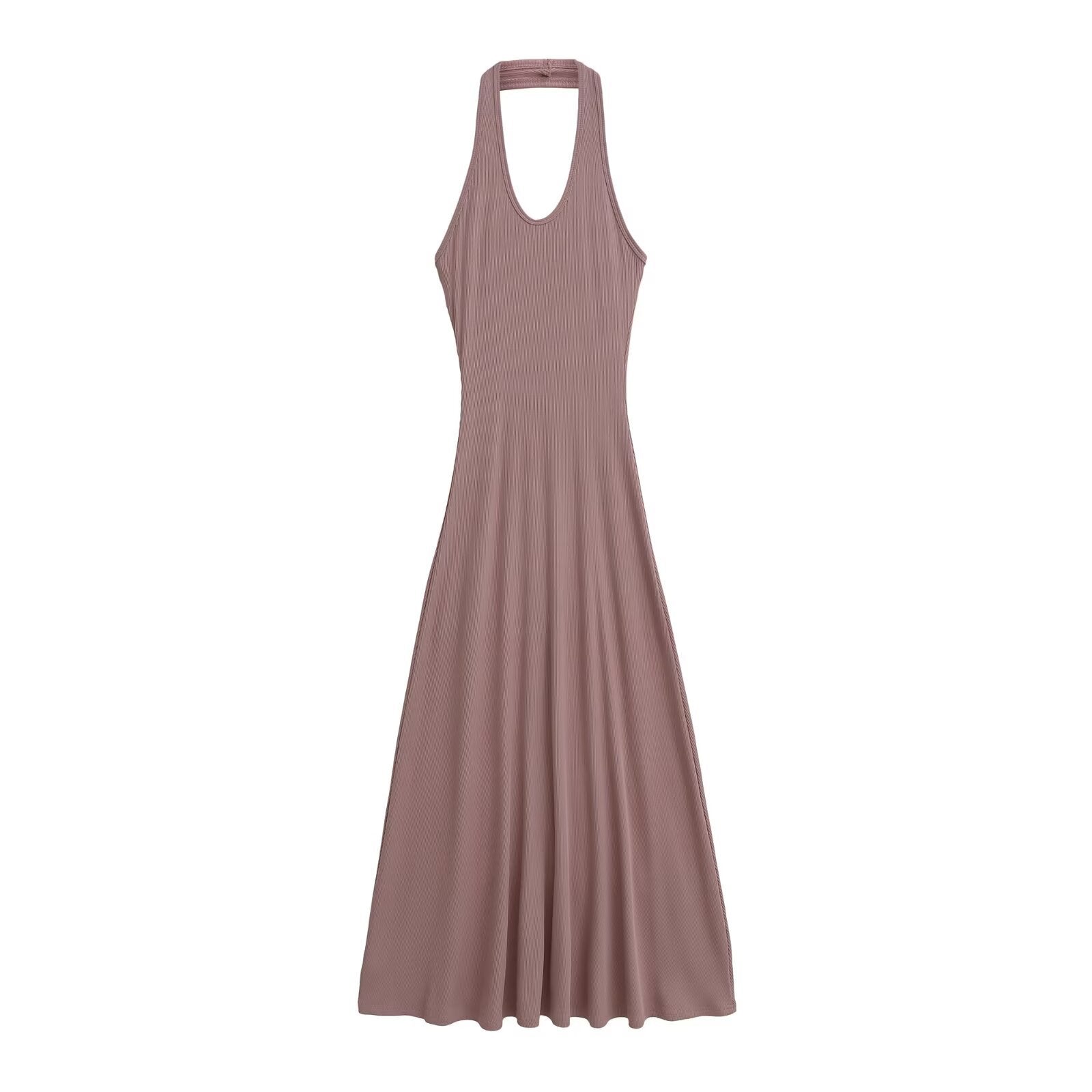 Summer Halter Slim Fit Collar Fashion Hip Fishtail Dress