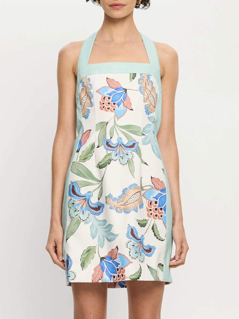 Classic Fashion Casual Linen Multicolor Printing Dress