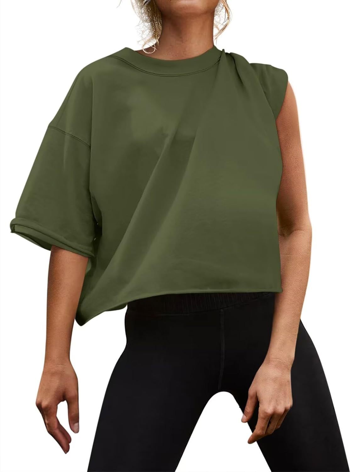 Sports Sleeve Yoga Leisure Workout Loose Women's T-shirt