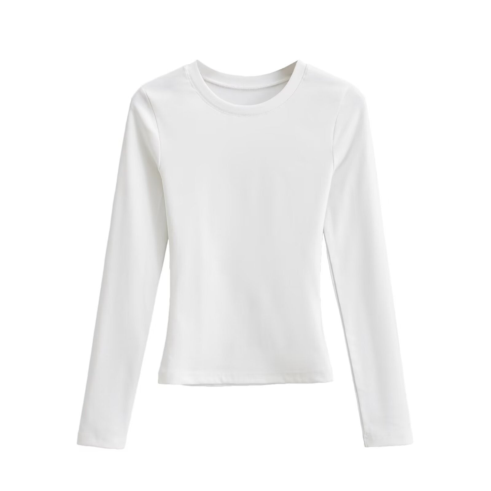 Hot Simple Basic Casual Round Neck Women's T-shirt