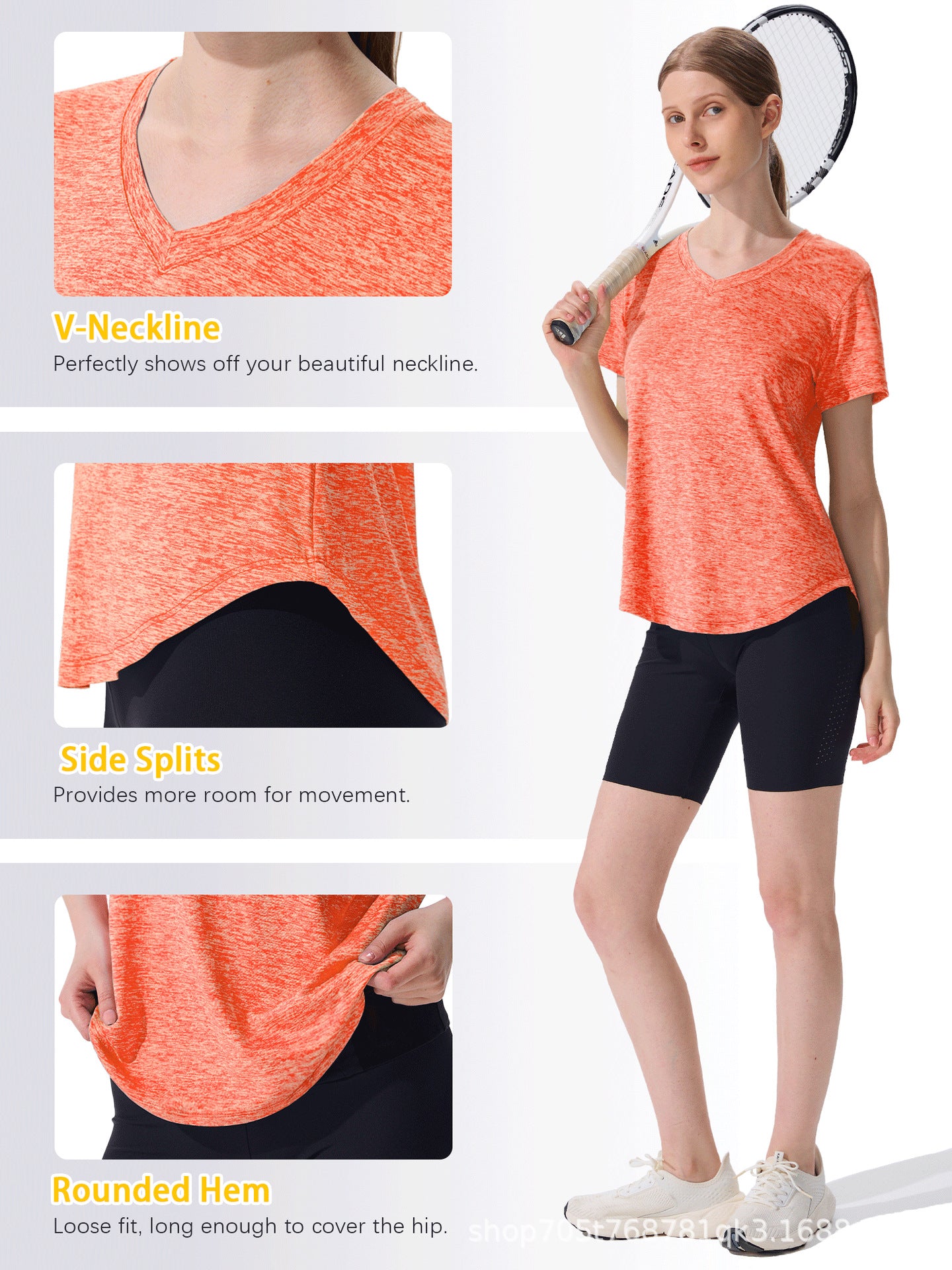 Women's Short-sleeved Shirt Fitness Lightweight Loose Sports Women's T-shirt