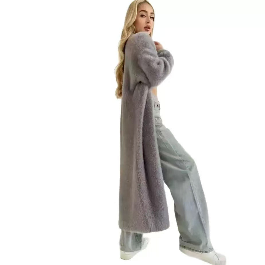 Women's Faux Mink Cashmere Soft Idle Style Knitwear