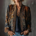 Women's Autumn Retro Bohemian Long Sleeve Blouse