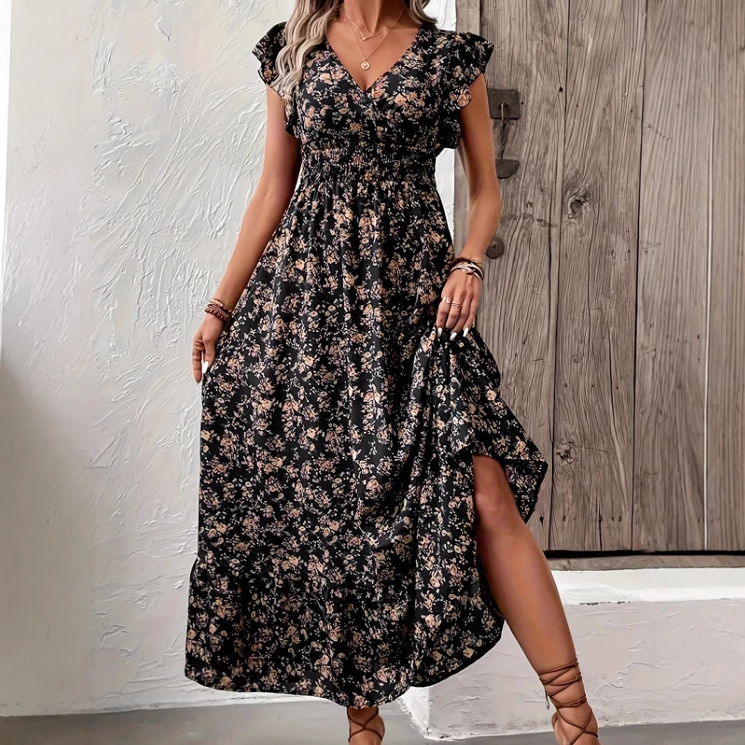 Classic New Charming Printed French Floral Skirts