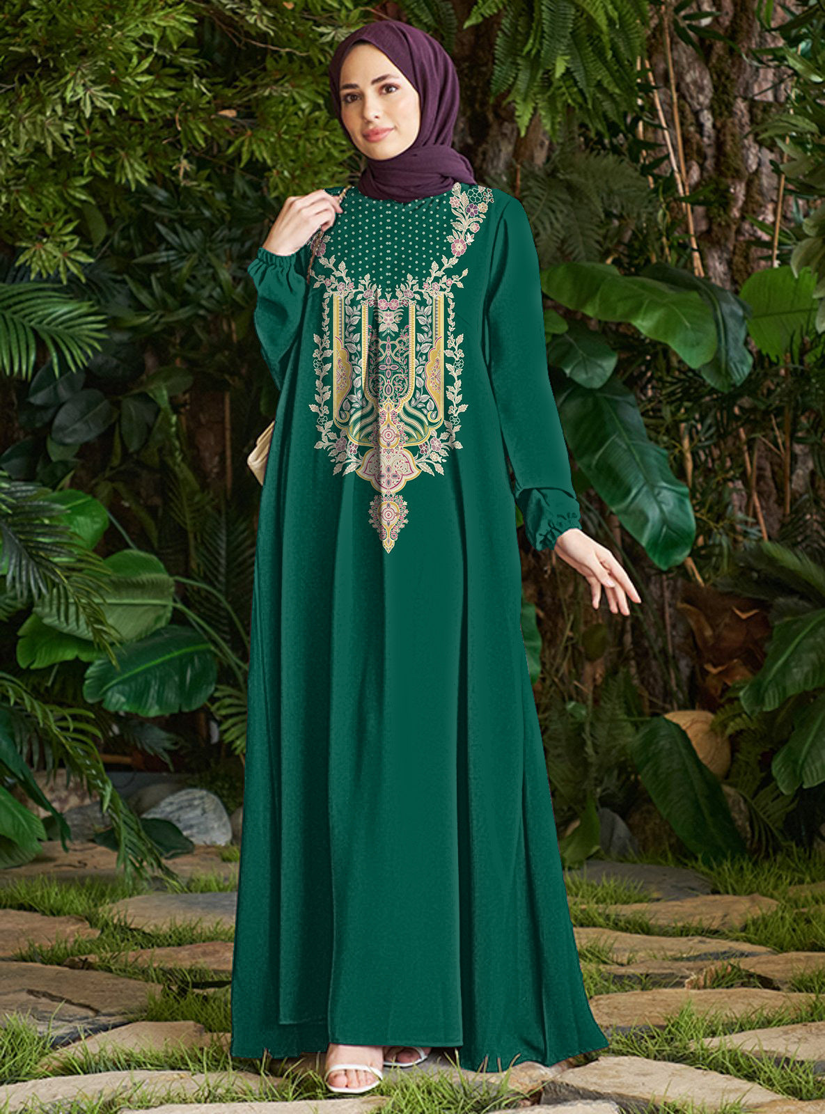 Unique Graceful Charming Autumn Fashion Printed Dress