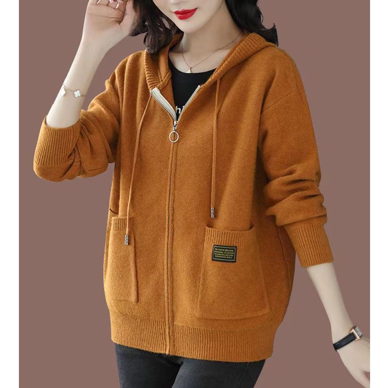 Women's Korean Style Hooded Casual Fashionable Outerwear Coats