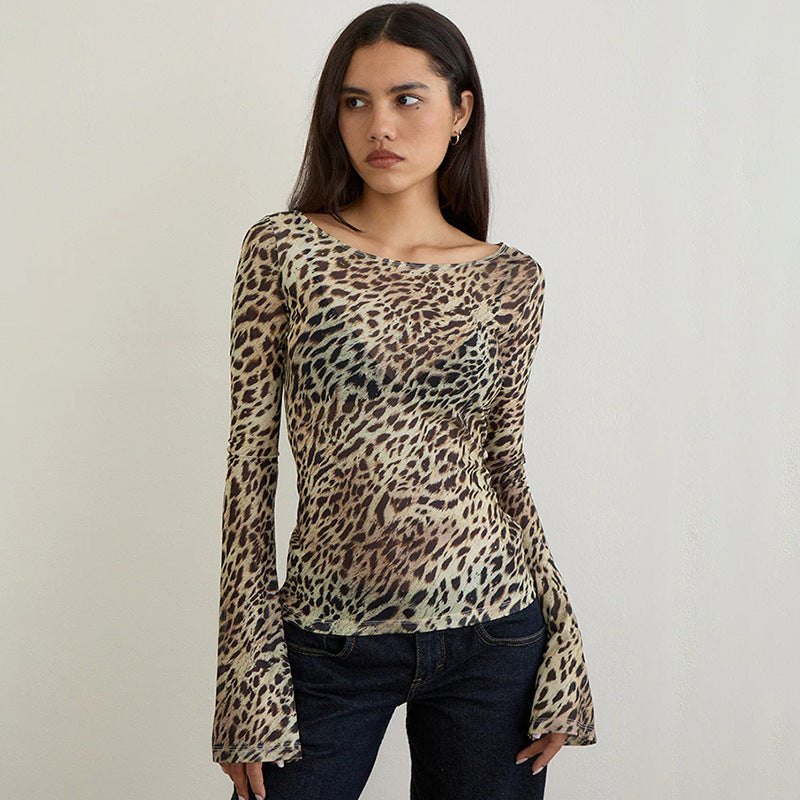 Women's Summer Animal Pattern Light Thin Loose Women's T-shirt