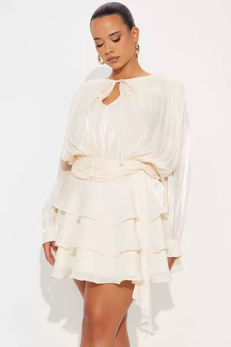 Women's French Style Tied Pleating Design Cake Shorts