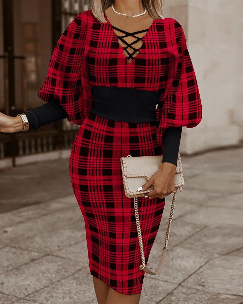 Elegant Stylish Unique Women's Long-sleeved Sheath Dress