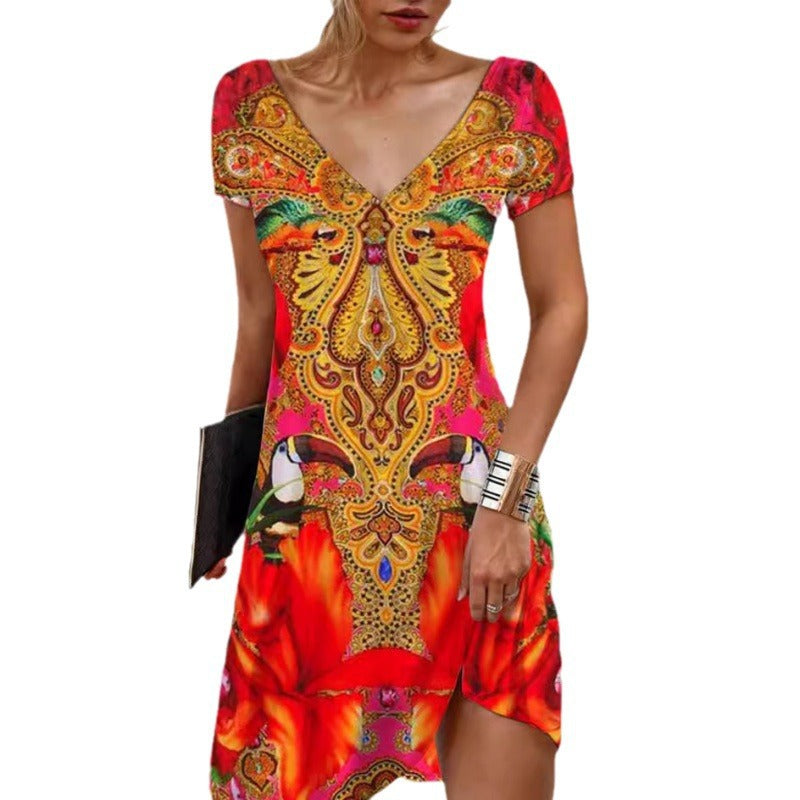Innovative Women's Summer Casual Printed Sleeves Shorts