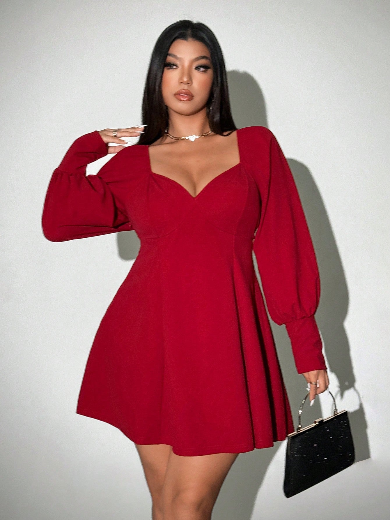 Women's High-grade Elegant Wine Red High Waist Shorts