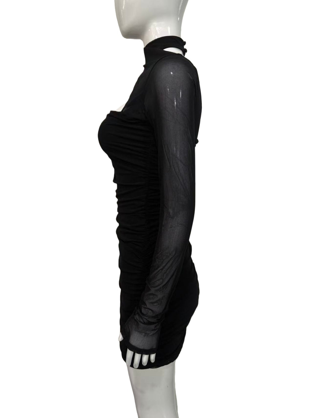 Women's Autumn Fashionable Sexy Long-sleeved Backless Hip Dress