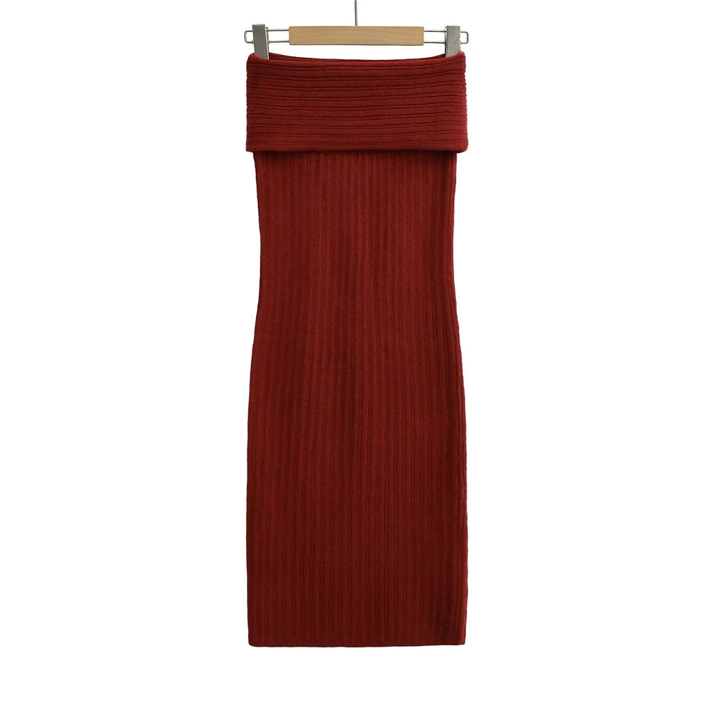 Solid Color Flanging Low Waist Slimming Temperament Skirt