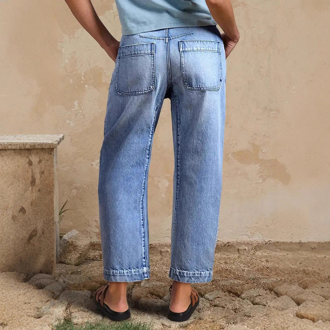 Beautiful Women's Casual Fashion Denim Cropped Women's Jeans