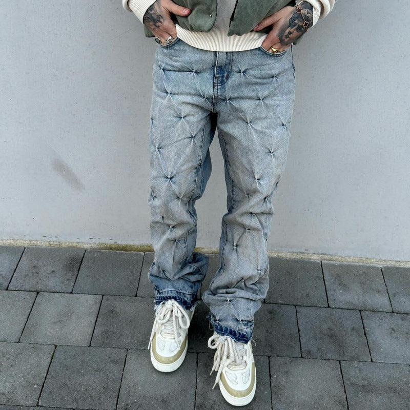 Women's & Men's Fashion Casual Digital Printing Jeans