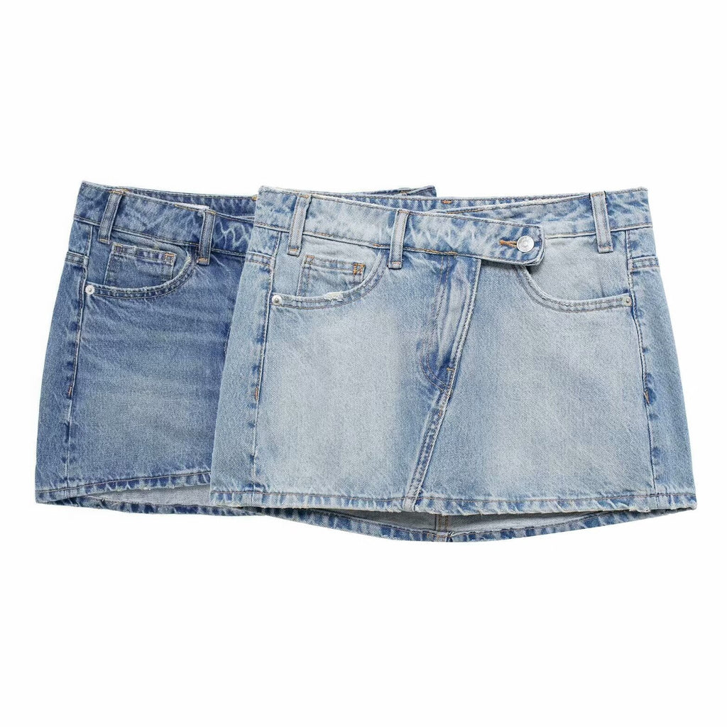 Trendy New Unique Women's Half-length Denim Skirts