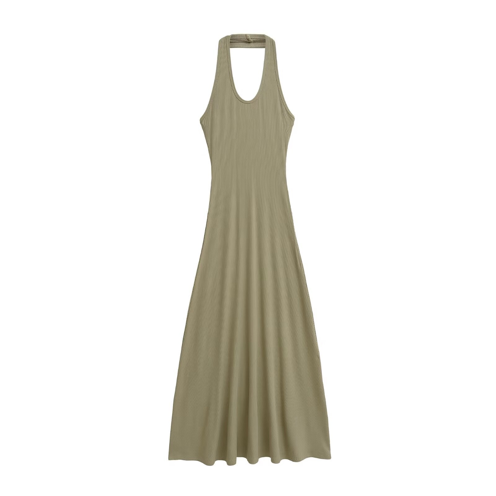 Summer Halter Slim Fit Collar Fashion Hip Fishtail Dress