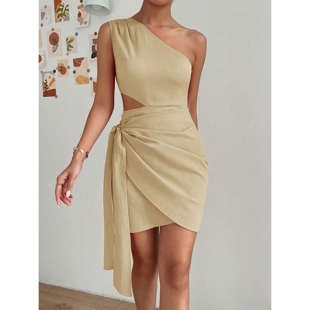 Stylish Glamorous Innovative Side Stomach Blanket Dress