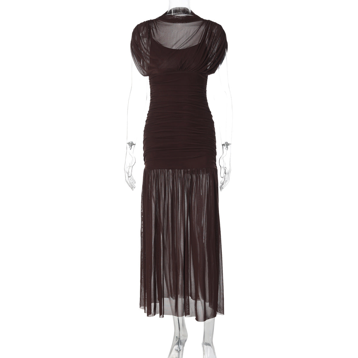 Women's Sexy Style Tight Waist Close-fitting Stitching Dress