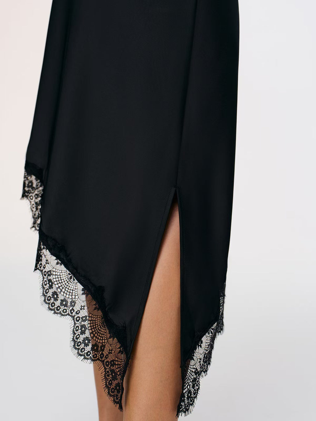 Women's Irregular Stitching Lace Temperament Elegant Slimming A- Skirts