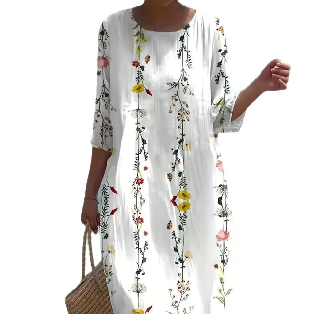 Round Neck Creative Shading Pattern Sleeve Shorts
