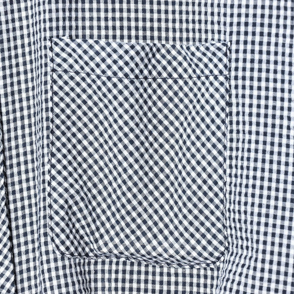 Women's Fashion Versatile Small Plaid Balloon Shirt Blouse