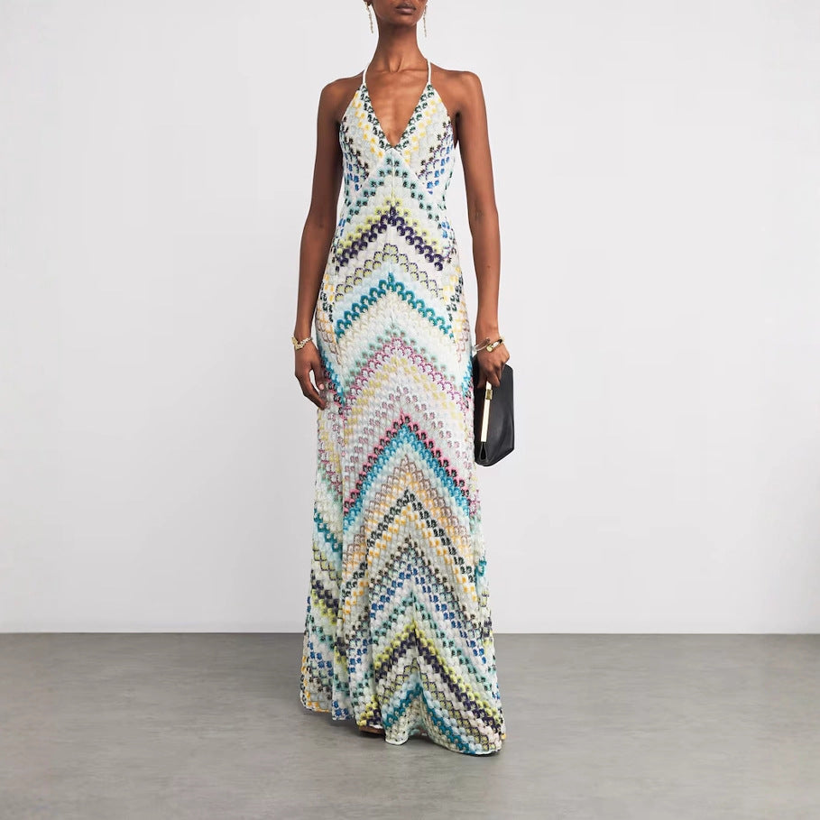 Women's Positioning Printed Sheath Slim Party Dress