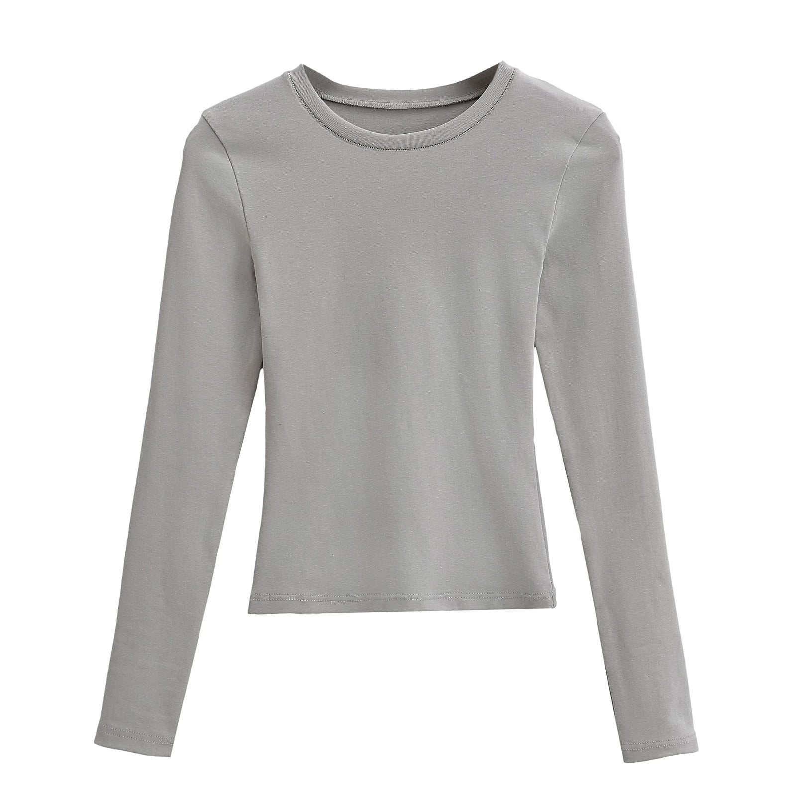 Hot Simple Basic Casual Round Neck Women's T-shirt