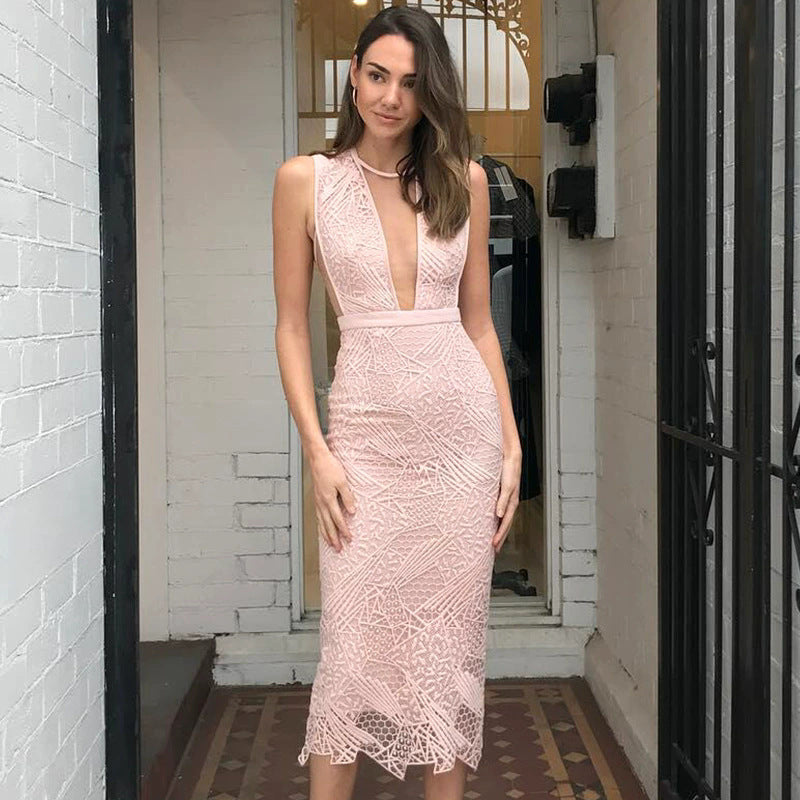 Cool Classy Graceful Sexy Lace Sheath Dress