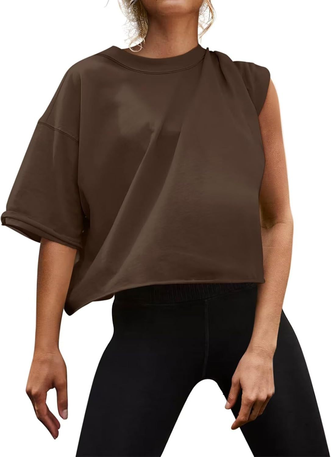 Sports Sleeve Yoga Leisure Workout Loose Women's T-shirt