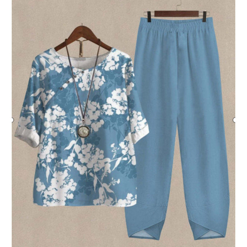 Women's Round Neck Half Sleeve Shirt Digital Women's T-shirt
