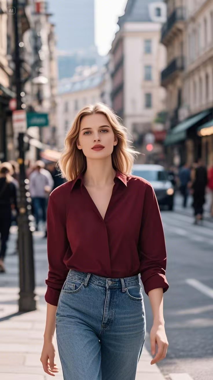 Women's Simple Wear Shirt Long Sleeve Temperament Work Clothes Blouse