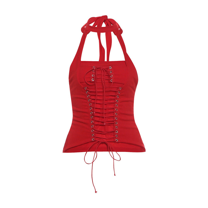 Women's Sleeveless Waist Trimming Fashion Sexy Niche Clothing
