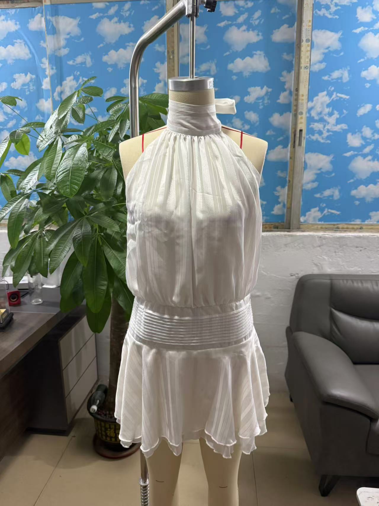 Women's Summer Sleeveless Sexy Temperament Halter Backless Dress