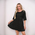 Fashion Solid Color Loose Waist Sleeves Sequins Shorts