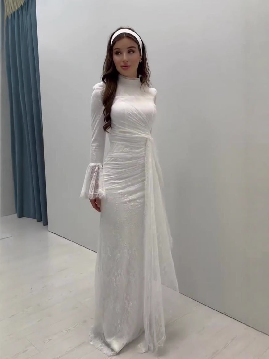 Women's Spring Fresh Elegant Noble Long Sleeve Dress