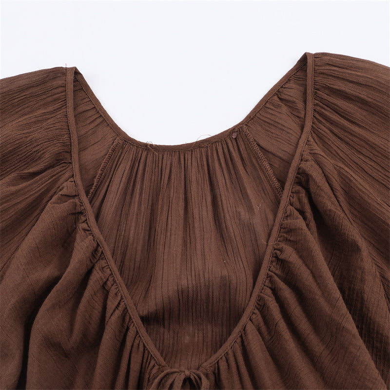 Women's Spring Fashion Sexy Hot Tulle Sleeve Dress