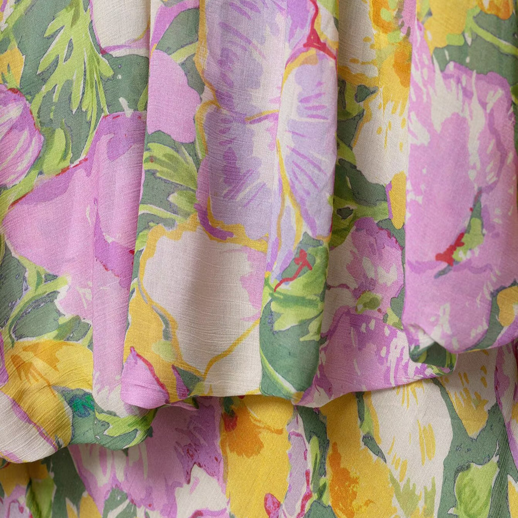 Z Summer Fashion Temperament Irregular Flower Dress