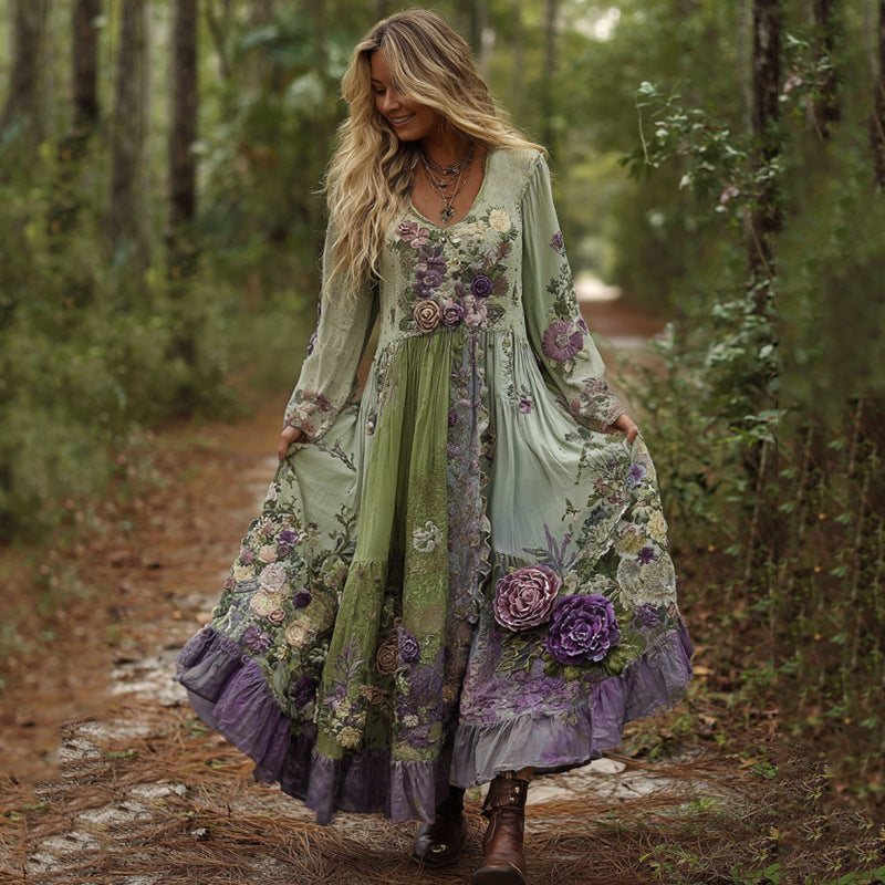Autumn Digital Printing American Fashion Casual Halloween Dress