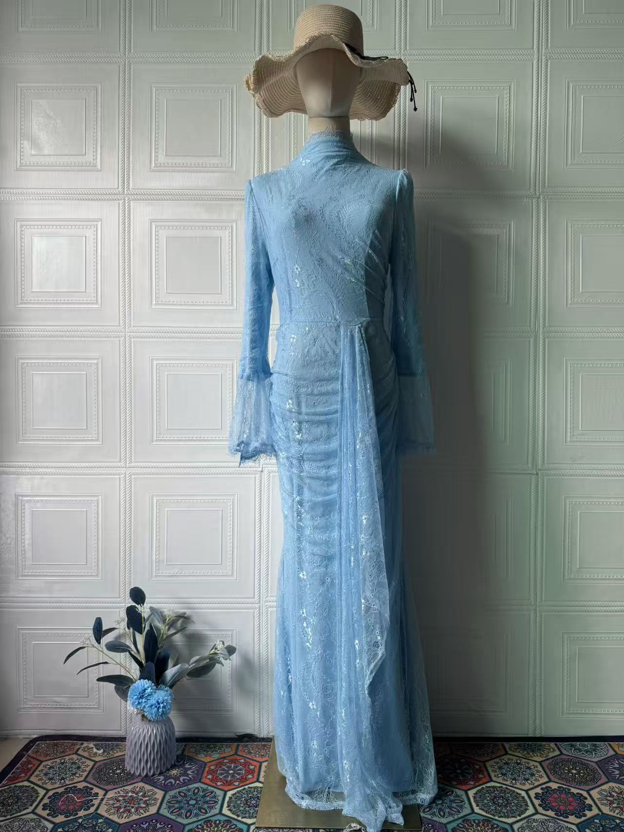 Women's Spring Fresh Elegant Noble Long Sleeve Dress