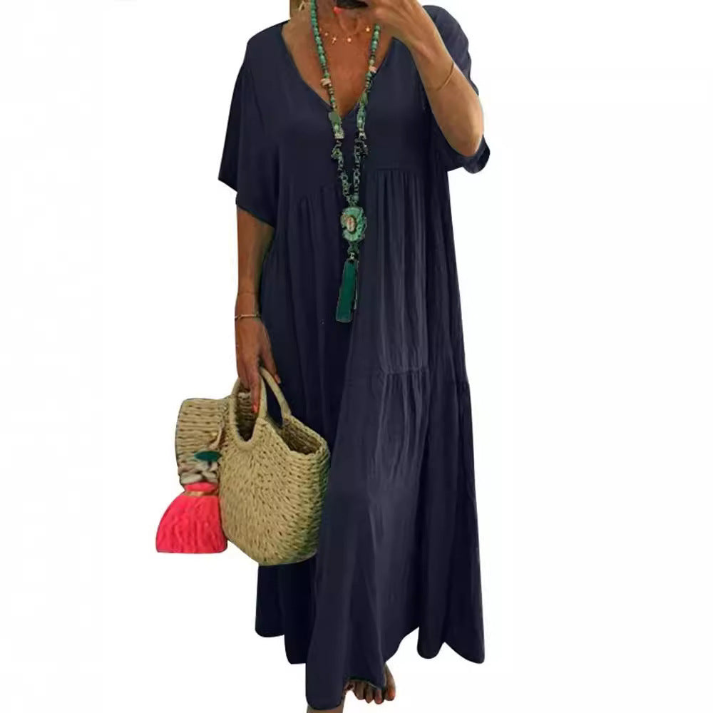 Elegant Classic Irregular Long Large Hem Dress