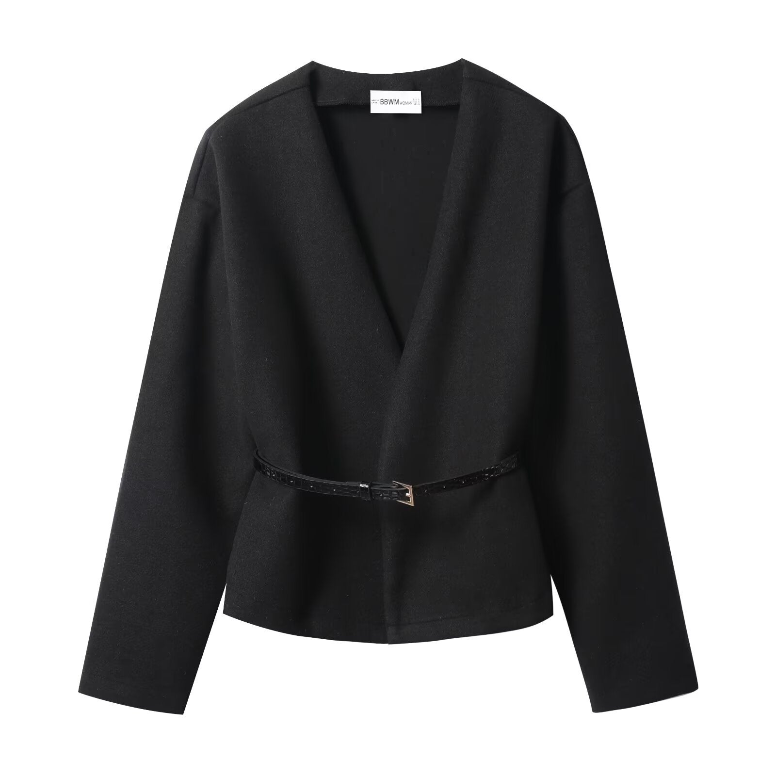 Women's Fashion With Belt Soft Long-sleeved Women's Sweater