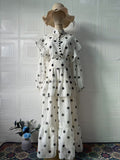 Women's Autumn Vintage Court Style Soft Temperament Long Sleeve Dress