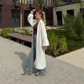 Women's Imitation Mink White Loose Plush Fluffy Women's Sweater