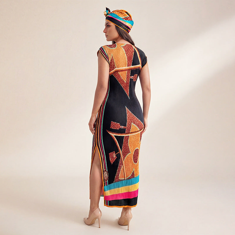 Women's Source African Robe With Scarf Arab Dress